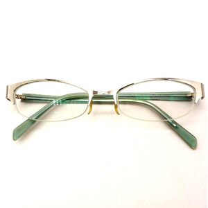 Eyeglass Frames Modo MOD946 Brown 50-17-135 Silver Green Japan Half Rim